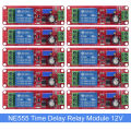 DC 5V 12V Time Delay Relay NE555 Time Relay Shield Timing Relay Timer Control Switch Car Relays Pulse Generation Duty Cycle. 