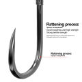50PCS Barbless Fishing Hooks High Carbon Steel Material 1# 2# 3# 4# 5# 6# 7# 8# Crucian Preferred Fishhook Accessories. 