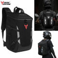 Waterproof Motorcycle Backpack Outdoor Sports Moto Biker Cycling Riding Helmet Backpack Reflective Business Travel Laptop Bag.