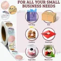 Thank You Stickers Roll of 100pcs 1 inch | Simple and Sincere | Waterproof | 100 Labels for Small Business, Packaging, Mailer Seal Stickers | Multicolour. 