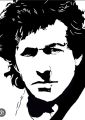 Imran Khan 18x12 inches Black & White portrait handmade acrylic painting national hero. 