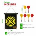 2 in 1 Magnet Dart Foldable And Portable Board Game With 6  Target Arrows -42'*36''1. 