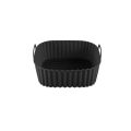 1PC Square Silicone Air Fryer Basket Reusable High Temperature Resistant Easy to Clean Air Fryer Grill.
