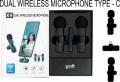 K9 Wireless Dual Microphone Professional Lapel Lavalier Microphone Remove Noise For Typ c.