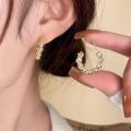 Trendy Gold Hoop Earrings for Women | Korean Style Premium Gold Plated Lightweight Earrings | Daily & Party Wear Jewellery. 