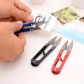 High Quality U Shape Clipper Trimming Scissor Sewing Tool Thread Cutter Mini Scissors Random Colors. 