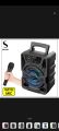 🔥 Sixonic GTS-1638 Wireless Bluetooth Speaker with Mic 🎤 | 4" Bass Boost Sound | Rechargeable | LED Light | Portable Loud Speaker for Outdoor & Indoor Use 🔊. 