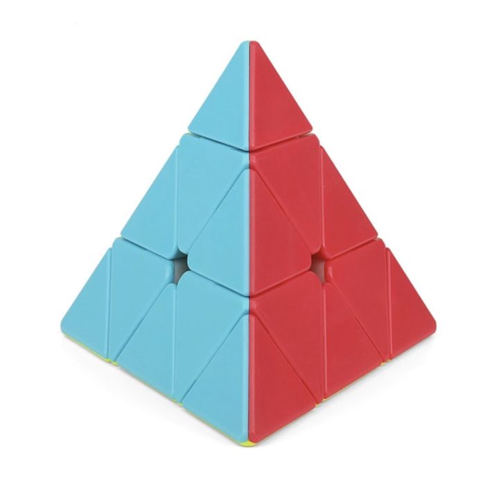 Pyraminx Speed Cube Triangle Magic Cube Pyramid Stickerless Cube Puzzle Cube for Beginners Kids