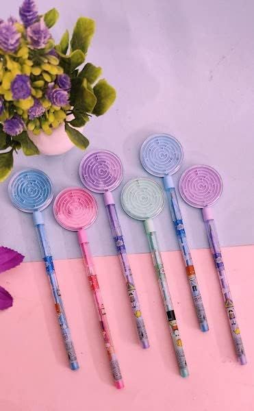 Lantu Game pencil-Pack of 4-stacking changing nib pencil -sikka pencil-puzzle push lead pencil-high quality