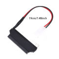 IDE Converter 2.5inch to 3.5inch Convert Adapter for Laptop Hard Drive Cable Splitter 44 PIN to 40 PIN Power Wire Extend Line. 