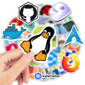 25pcs Development Stickers Programming JS Docker Html Application Geek Hacker DIY Decorative Decal for Laptop Phone Luggage Waterproof. 