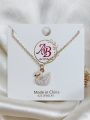 beautiful swan duck necklace with gold chain for girls and woman. 