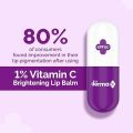 The Derma Co 1% Vitamin C Brightening Lip Balm with SPF 50 PA +++  4.2 gm. 