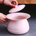 Spittoon Urinal with Lid with Lift Handle Lightweight Bedside Commode Bucket Portable Toilet Children Spittoon for Household. 