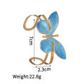 Kissmoon Exaggerated Large Size Butterfly Cat Animal Flower Bracelets Stainless Steel High Quality for Women Party Jewelry s. 