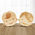Baby Tooth Box Wooden Kids Milk Teeth Organizer Storage Boys Girls Baby Souvenirs Gifts Keepsakes Spanish/Dutch/French/German. 