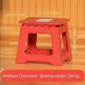Lightweight Folding Step Stool Multi Purpose Handheld Thickened Footstool Non-Slip Plastic Small Benches Kitchen. 
