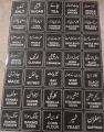 Spice Jar Labels Stickers |Masala stickers 1.5 inch size/Full White color Label with Black Text | Easily Peelable and Applicable (pack of 35) by KYCHEN PLUS. 