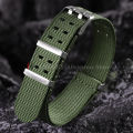 New Ribbed Nylon Watchband 20mm 22mm Watchband Accessories   Braid Sport Double Holes Wristband Men's Women Bracelet. 