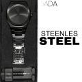 Arabic Dial Watch Black Aura Steel watch. 