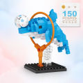 DIY Cute Animals Lion Corgi Dolphin Hamster Rabbit Dog Cats Fish Tanks Building Blocks Kit Girl Bricks Model Kids Toy Children. 