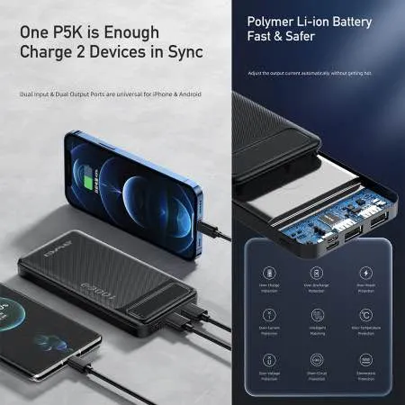 Awei%20P5K%2010000mAh%20Dual%20USB%20Port%20Power%20Bank%20Fast%20Charging%20Micro%20USB%20and%20Type%20C%20Input%20Power%20Bank%20-%20Image%207