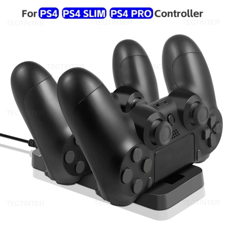 Dual Controller Charger Dock For PS4 Gamepad Charging Base Stand Holder For PlayStation 4 Controle Gaming accessories