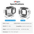 60M Waterproof Dive Case For Insta 360 Ace/Ace Pro/Ace Pro 2 Anti-Scratch Protective Housing Shell Sports Camera Accessories. 