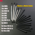 1pcs Black Plastic Stylus Touch Screen Metal Telescopic Stylus Pen For 2DS 3DS New 2DS LL XL New 3DS XL LL For NDSL NDSi NDS Wii.