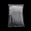 100 Pcs White Plastic Nylon Mark Tags Label Sticker Cable Zip Ties 2x11cm. 