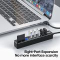 USB 2.0 Multi Ports High Speed 3 6 Port Hub USB Splitter Multiple Extender TF SD Card Reader Adapter Expander for Laptop PC. 