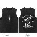 Anime Jujutsu Kaisen Washed Tank Top Graphic Fushiguro Toji Print T Shirt Cotton Hip Hop Streetwear Summer Washed Vest Tops. 