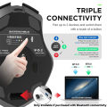 Inphic A1 Bluetooth Mouse Rechargeable 2.4G Wireless Mouse Ergonomic Office Mute Mouse For MacBook Tablet Laptops Computer PC. 