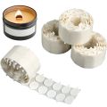 200Pcs 15mm/20mm Candle Wick Stickers Making Double-Sided Adhesive Heat Resistance Foam for Wax Wicks Fixed Base Holder Stand. 