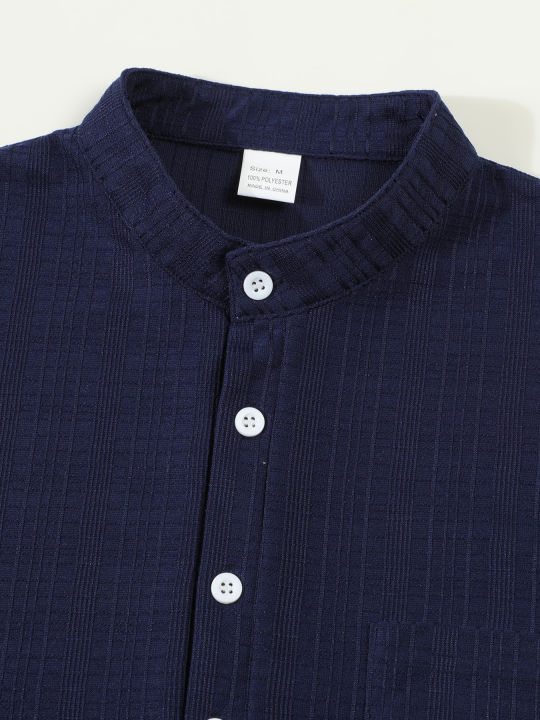 European%20and%20American%20New%20Men's%20Casual%20Suit%20Solid%20Color%20Stand%20Tie%20Pocket%20Polo%20Shirt+Casual%20Loose%20Pants%20Two-piece%20Set%20-%20Image%205