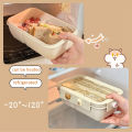 1100ML Lunch Box For Kids School Adults Office Wheat Straw Microwave Picnic Storage Portable Big Bento Box With Spoon Chopsticks.
