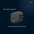 Original Motorola 30W Turbo Power Charger Fast Charging Adapter C To Type C Cable For Moto Edge S G30 G50 E5 Plus Z Z2 Z3 Play P50. 