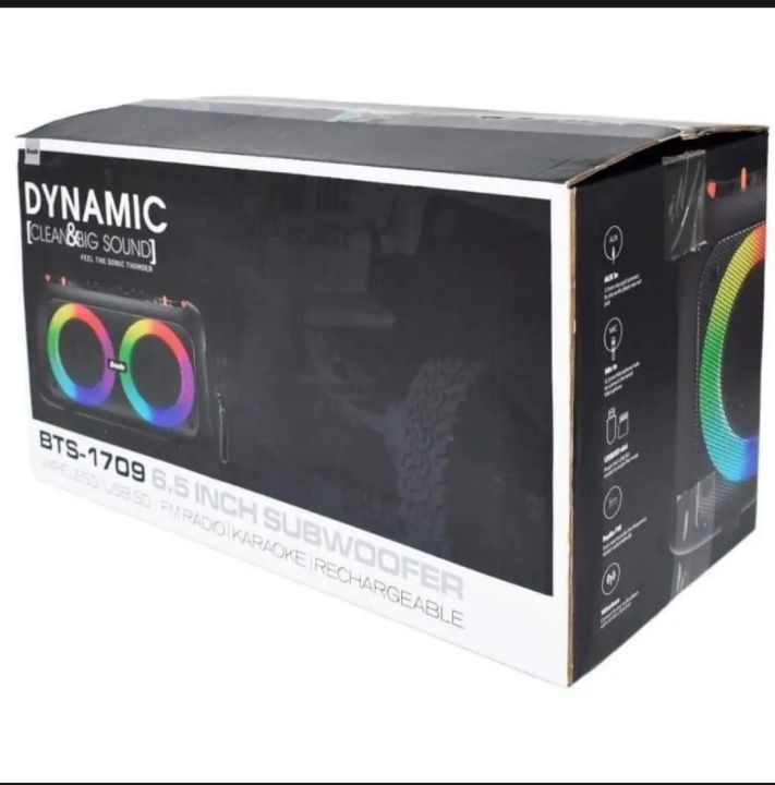BTS-1709%20Bass%20Portable%20Subwoofer%20Bluetooth%20Karaoke%20Speaker%20with%20Wireless%20MIC%20Big%20Sound/Dynamic%20-%20Image%203