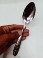 06 pieces Tea Spoon 6" size half Golden medium size Spoon use for Home Kitchen Restaurants and Office.