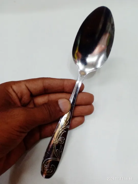 06%20pieces%20Tea%20Spoon%206"%20size%20half%20Golden%20medium%20size%20Spoon%20use%20for%20Home%20Kitchen%20Restaurants%20and%20Office%20-%20Image%206