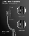 Handheld Gimbal Smartphone Bluetooth Handheld Stabilizer with Tripod Selfie Stick Folding Gimbal for Smartphone Xiaomi iPhone. 