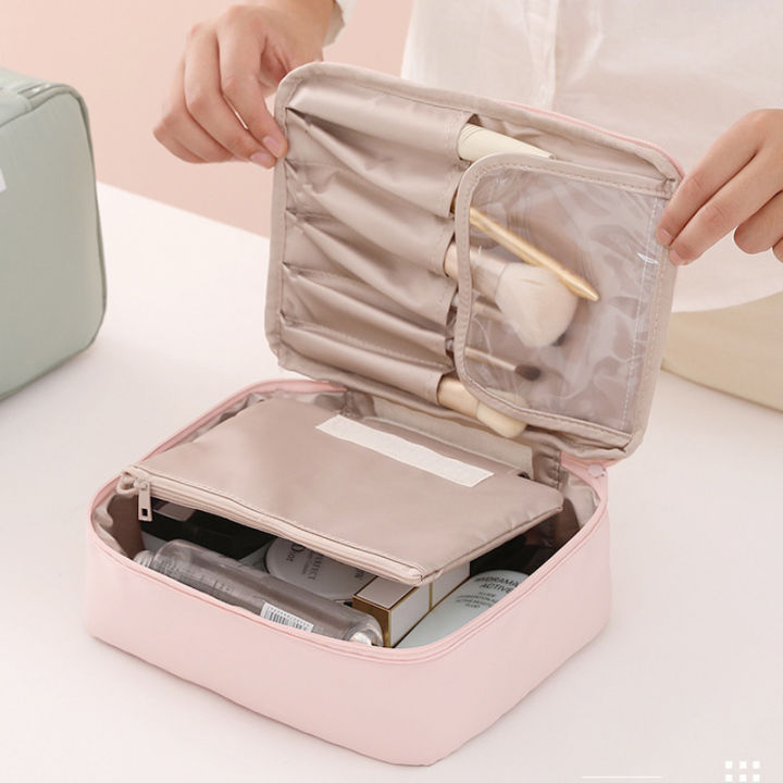 New Women's Portable Travel Cosmetics Storage Bag with Large Capacity Waterproof Girl Makeup Bag Women's Washing Bag Organizer
