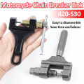 420-530 Motorcycle Chain Breaker Link Removal Splitter Chain Cutter Riveting Tool for Bicycle Tricycl.