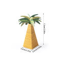 10/20Pcs Mini Coconut Palm Tree Paper Chocolate Candy Box Packing Box for Hawaiian Tropical Birthday Party Supplies.