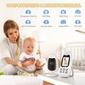 BOIFUN Video Baby Monitor with Camera, No WiFi, ECO VOX Mode, Night Vision, Battery, Two-way Audio, 8 Lullabies, Feeding Reminder, Smart Temperature, 2-inch Screen Baby/Elder/Pet, Wireless, Portable. 