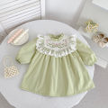 2026 New Spring Kids Princess Dresses 2-6Yrs Long Sleeved Cotton Embroidery Baby Girl Party Newborn Sweet Dress Children Clothes. 
