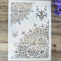 Mandala PET Stencil – Reusable Geometric Art Template for Wall Painting & DIY Crafts. 