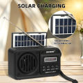 49BTS Wireless Bluetooth speaker MP3 playback FM radio Solar charging emergency radio full band high sensitivity. 