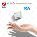 10A Zigbee Mini Smart Switch Module DIY Home Automation Breaker Relay Support Home Assistant Z2M/Yandex Zigbee Gateway Required. 