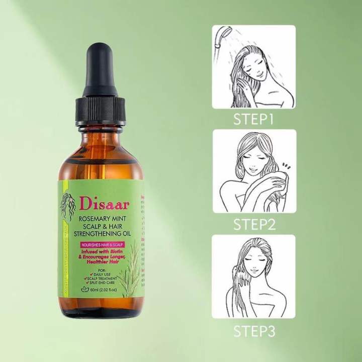 Disaar%20Rosemary%20Mint%20Scalp%20And%20Hair%20Strengthening%20Oil%2060ml%20-%20Image%205